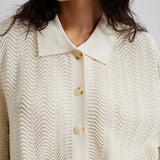 By Malina - Marina Scallop knitted cropped top