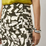 Dante6 - Leica Printed Midi Skirt Jungle Leaf