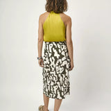 Dante6 - Leica Printed Midi Skirt Jungle Leaf